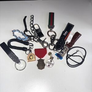 Assorted Key Clasps/UNIQUE Military Pin to Pearl/Oulm Leather Watch Band/Pins